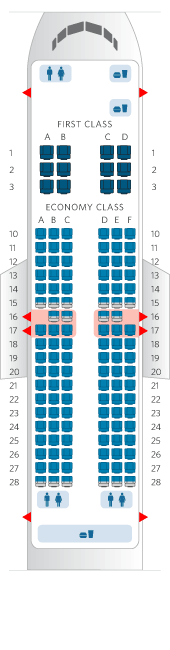 737-700 Aircraft Seat Map