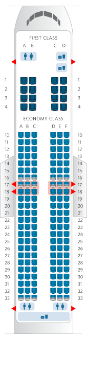 737-800 Aircraft Seat Map