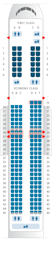 757-200 Aircraft Seat Map