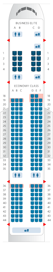 757-200 Aircraft Seat Map