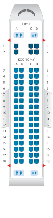 Embraer 170 E70 Seating Chart